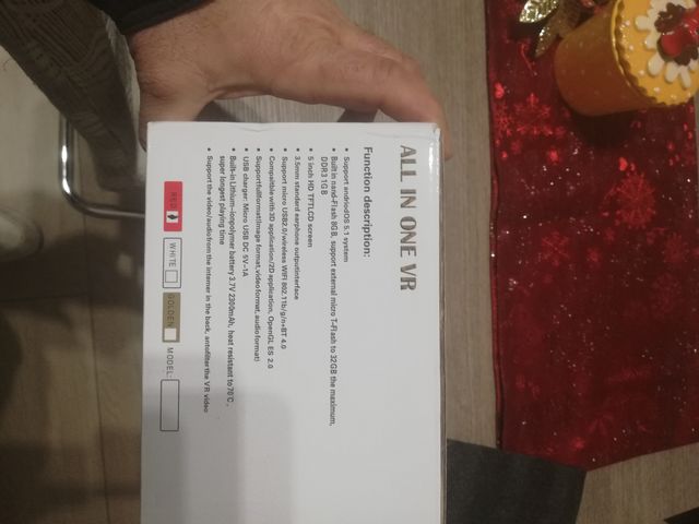 visore VR ANDROID Integrato WIFI BLUETOOTH 