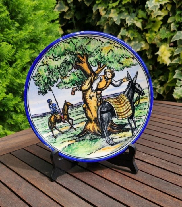 ANTIGUO PLATO TALAVERA DON QUIJOTE 