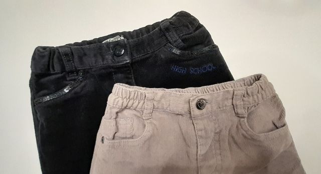 Pantaloni velluto bimba 12/18 mesi