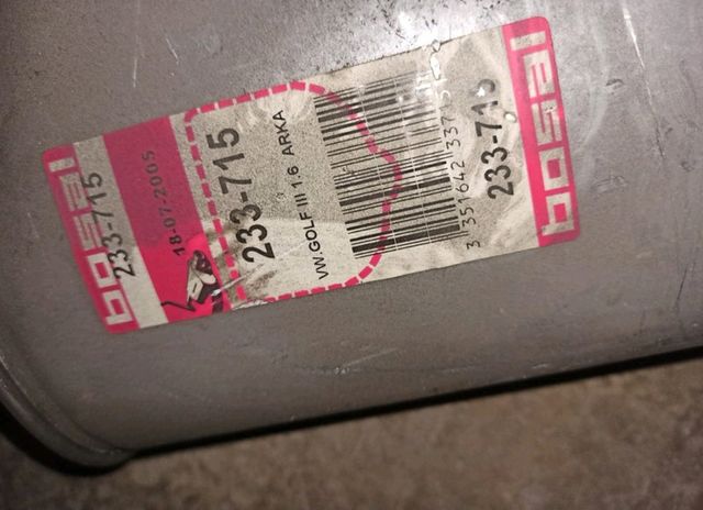 VW Golf - Silencioso trasero