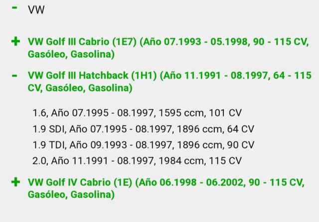 VW Golf - Silencioso trasero