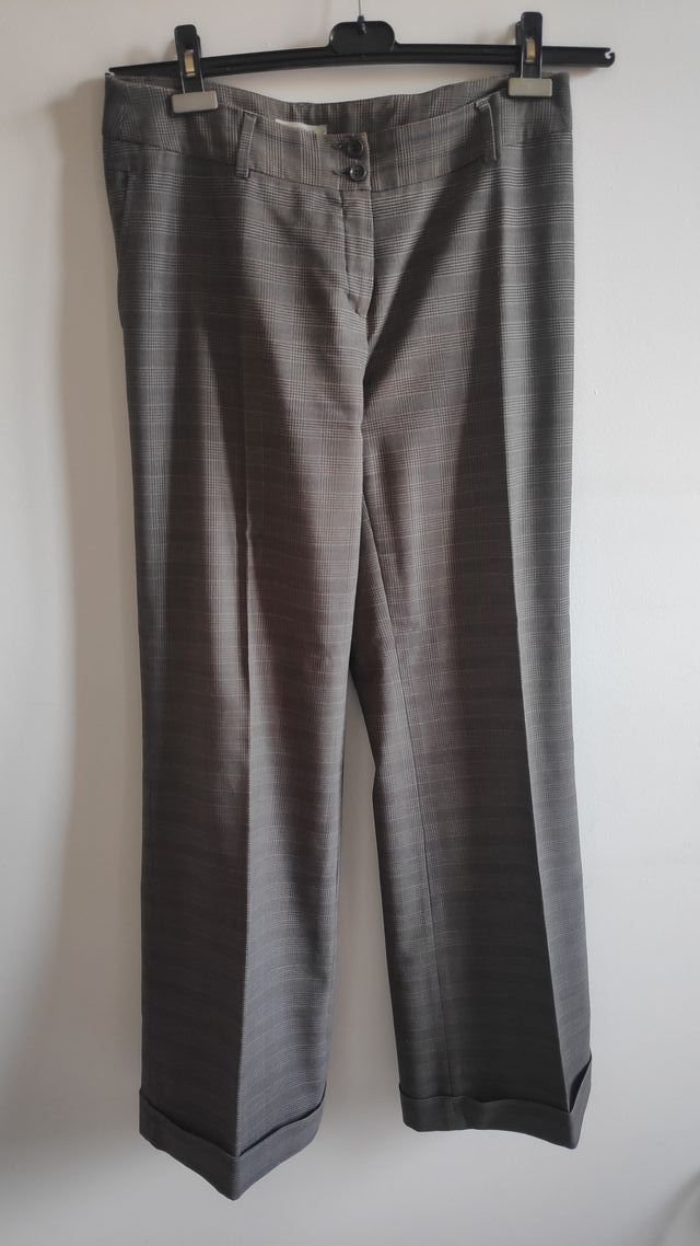 Traje de mujer Gris a cuadros