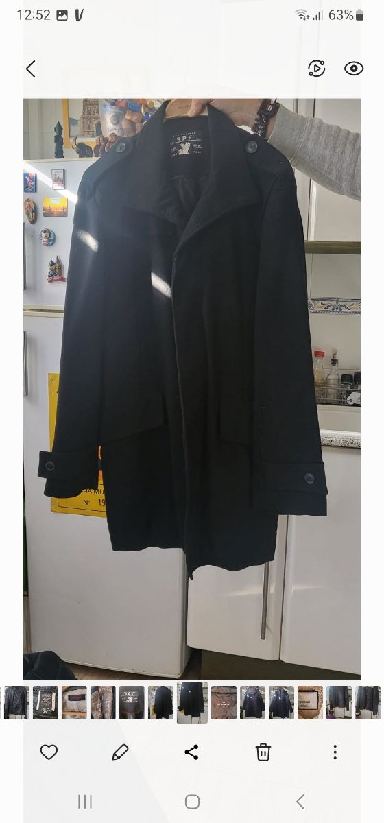 abrigo negro springfield