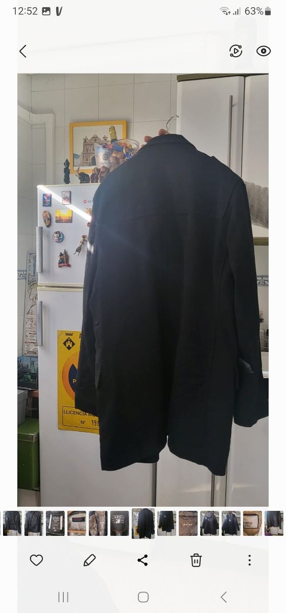 abrigo negro springfield