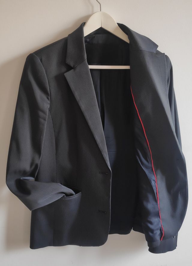 Traje de mujer Azul marino a rayas