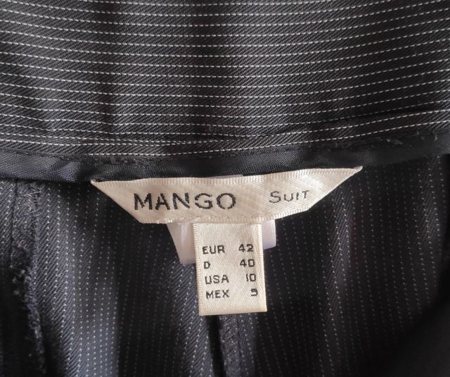 Traje de mujer Azul marino a rayas