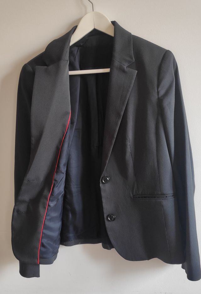 Traje de mujer Azul marino a rayas