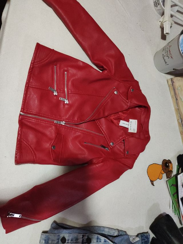 chaqueta cuero zara