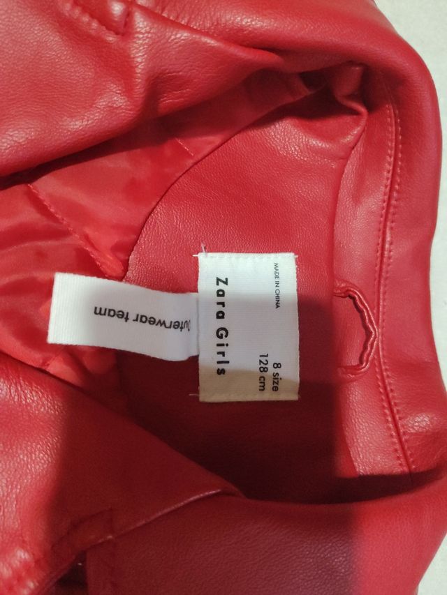 chaqueta cuero zara