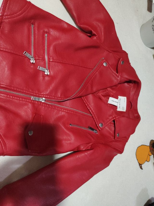 chaqueta cuero zara
