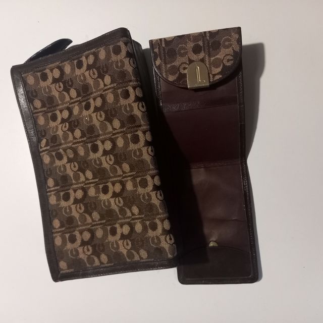 Set vintage pochette /porta assegni 