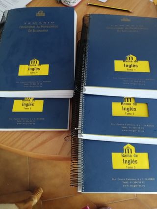 Temario Magister inglés enseñanza secundaria. 