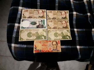 Billetes antiguos de Vzla