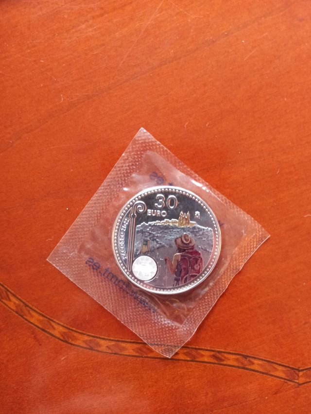 MONEDA DE 30 EUROS CONMEMORATIVA XACOBEO 21-22