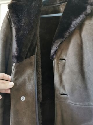 Abrigo chaquetón nobuk El Corte Inglés 