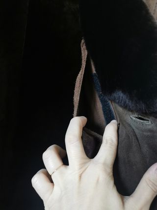 Abrigo chaquetón nobuk El Corte Inglés 