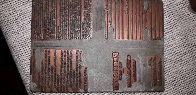 cliché mateice tipografica Pernigotti