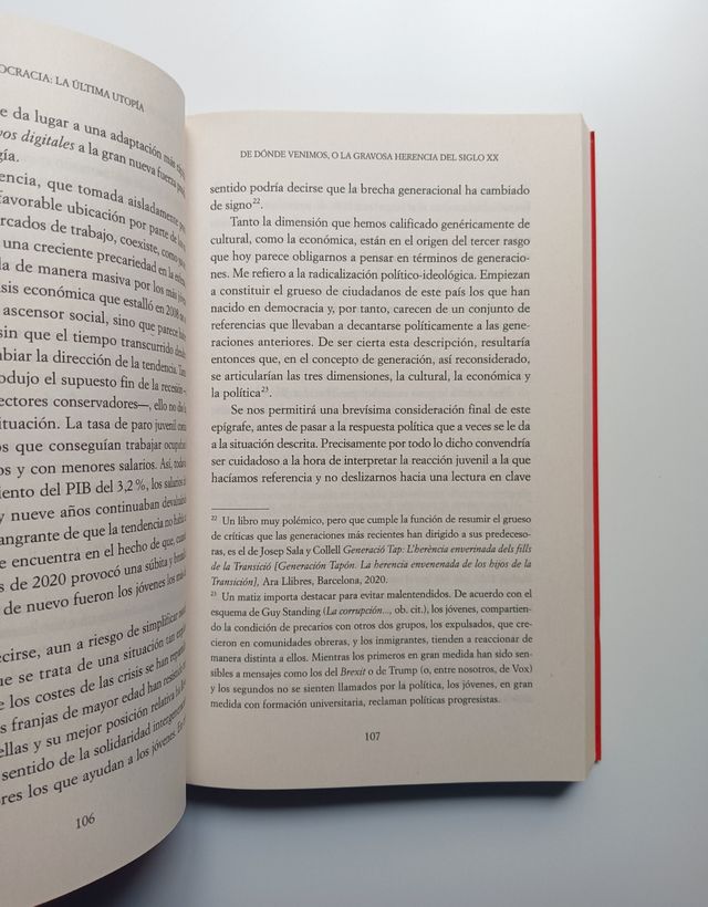 Democracia. La última utopía.