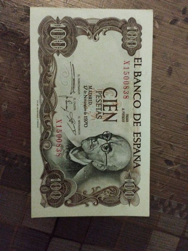 billete de 100 pesetas