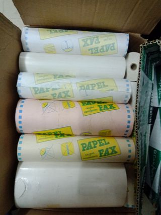 bobinas papel fax telex teletipo