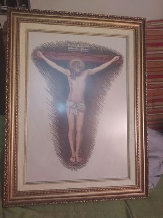 cristo de Velázquez a punto de cruz 