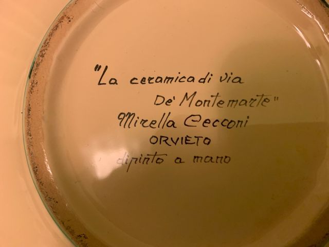 Piatto ceramica