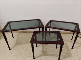 3 Mesas nido estilo vintage