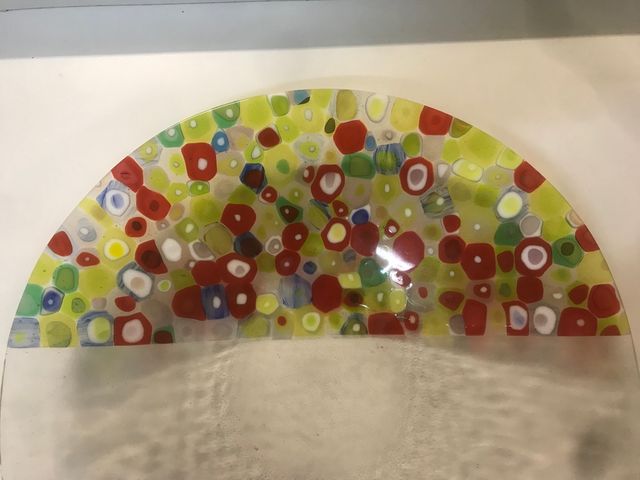 Piatto in vetro di Murano