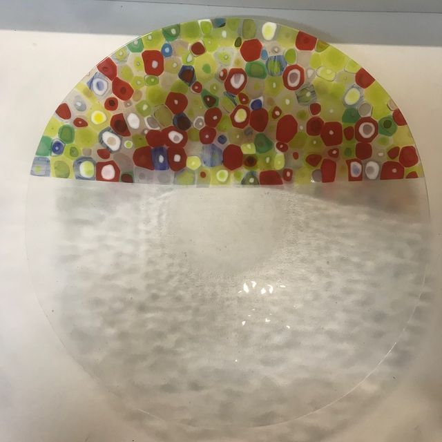 Piatto in vetro di Murano