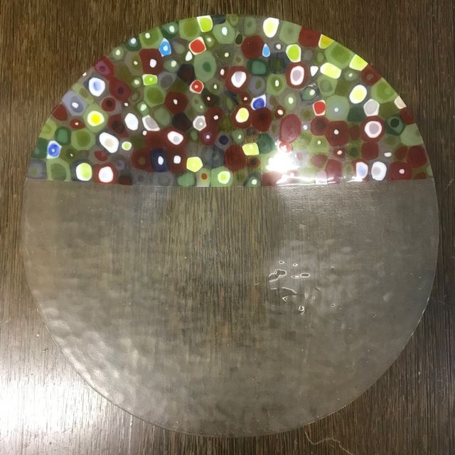 Piatto in vetro di Murano