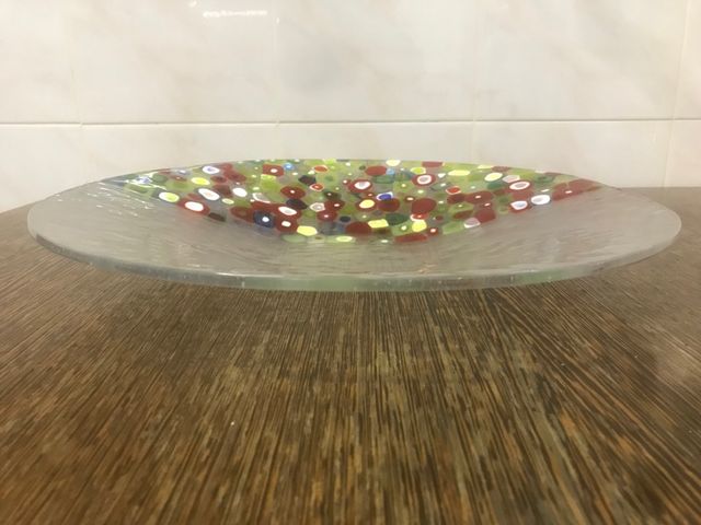 Piatto in vetro di Murano