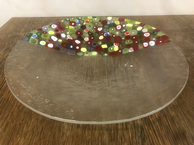 Piatto in vetro di Murano