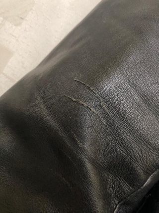 Cazadora de piel de Zara xl