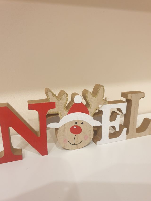 Cartel NOEL de madera