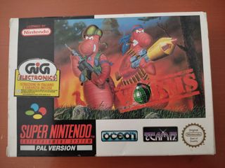 WORMS Super Nintendo SNES PAL UK NUEVO