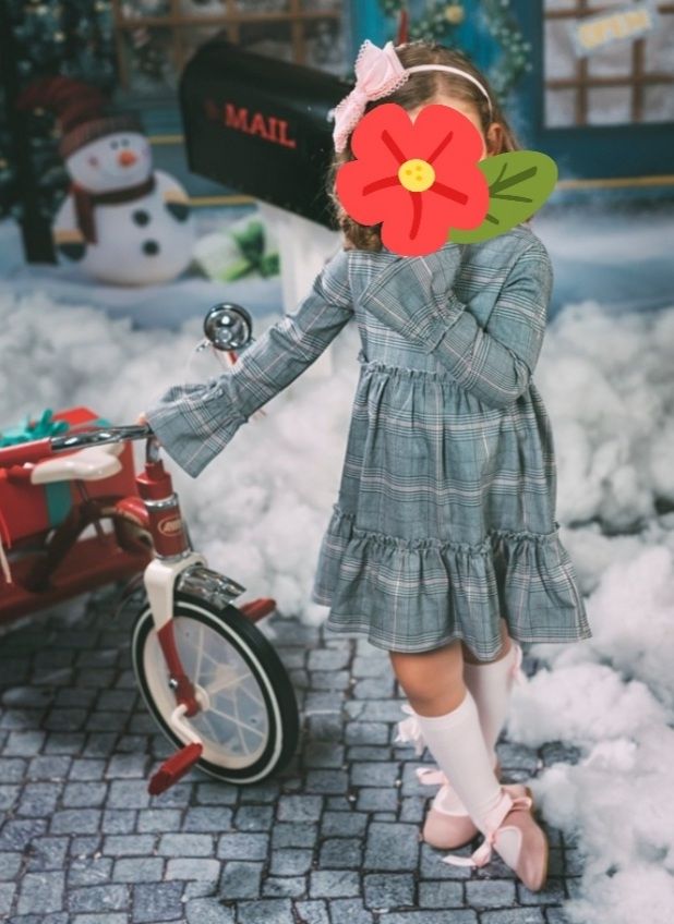 vestido y abrigo talla 4