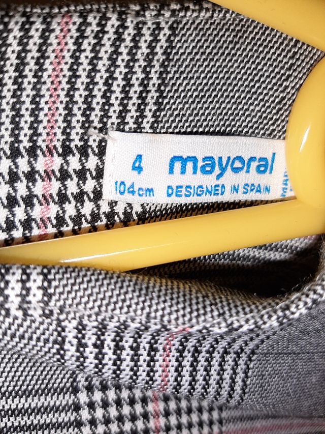 vestido y abrigo talla 4