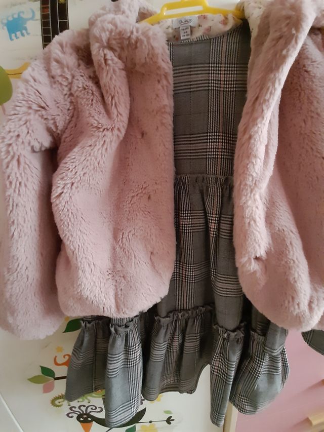 vestido y abrigo talla 4