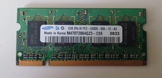 Memoria RAM 1Gb DDR2 667Mhz PC2-5300 Portatil 