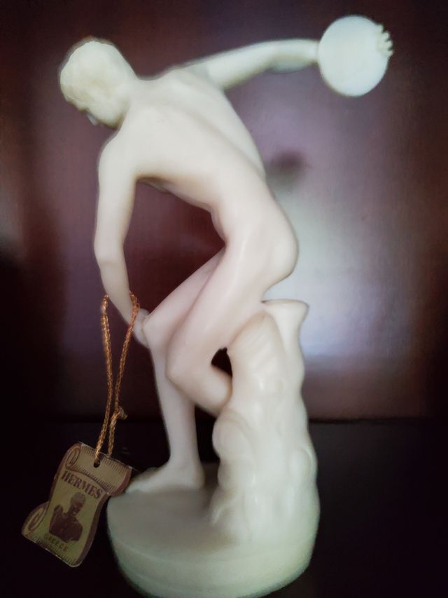 Discobolo alabastro hecha a mano Hermes