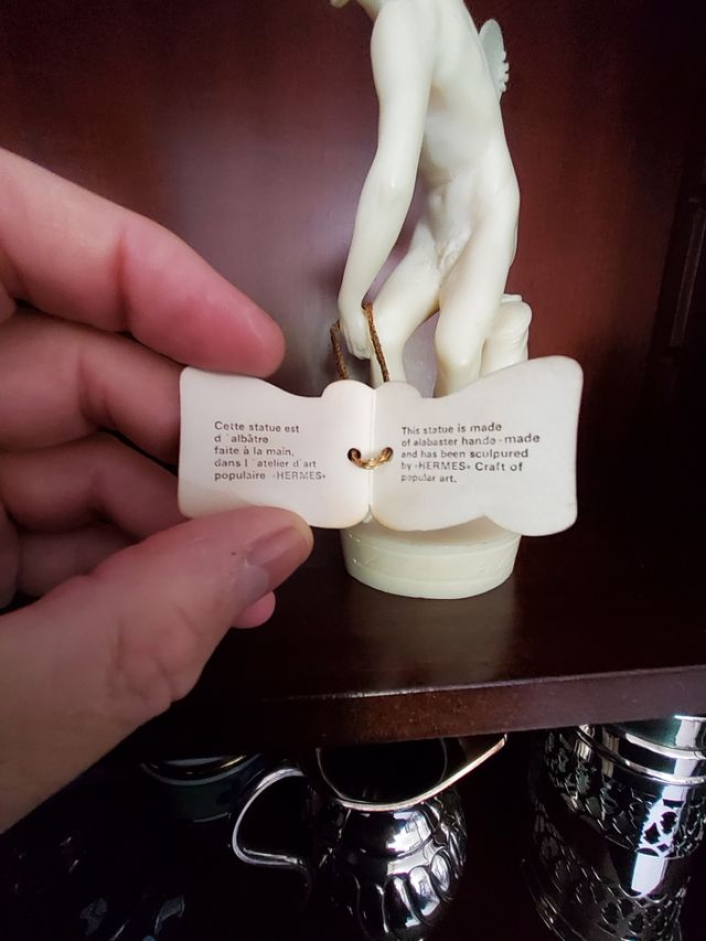 Discobolo alabastro hecha a mano Hermes