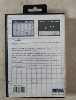 Juego TransBot para Master System 