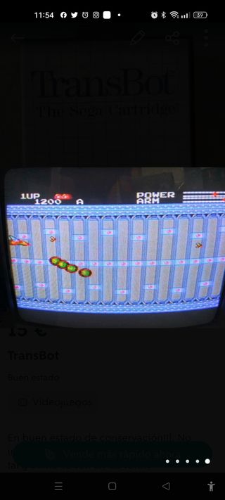 Juego TransBot para Master System 