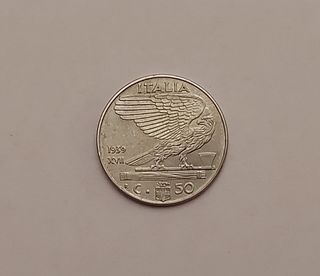 50 lire "Impero" 1939 del Regno d'Italia XVII.