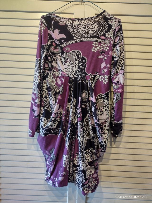 vestido estampado de invierno