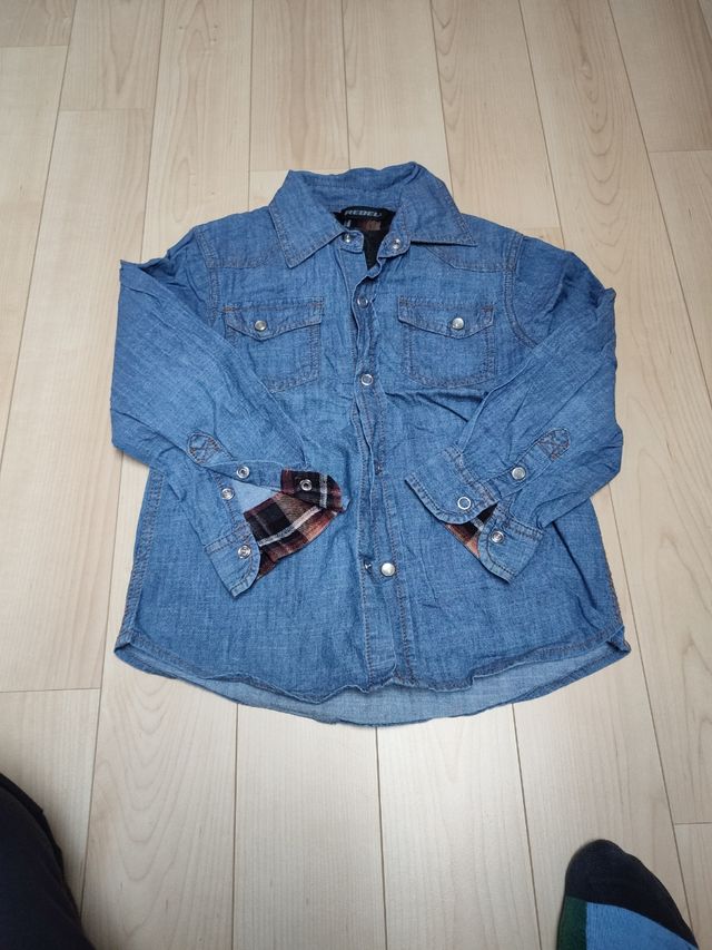 camisa niño vaquera Rebel 5-6 años