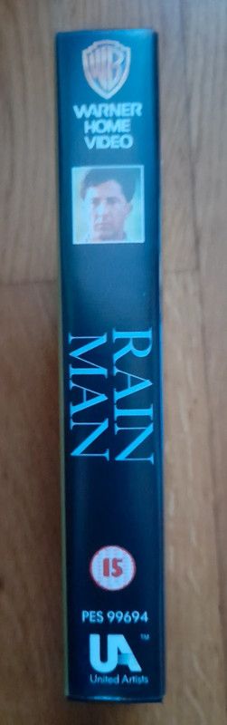 Rain Man. Dustin Hoffman Tom Cruise. Video VHS