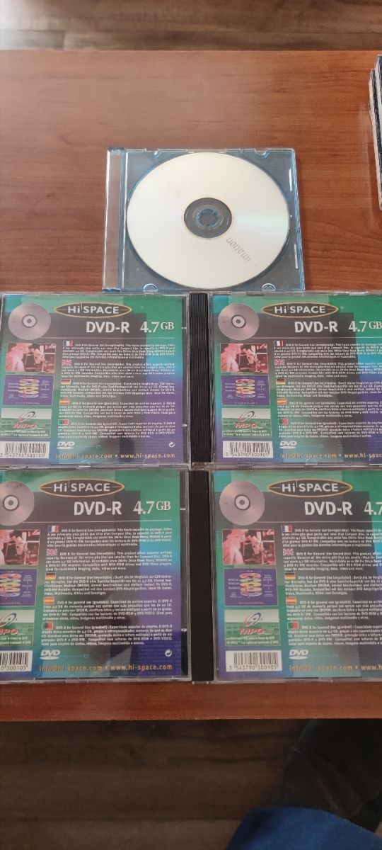 CD y DVD vírgenes y regrabables