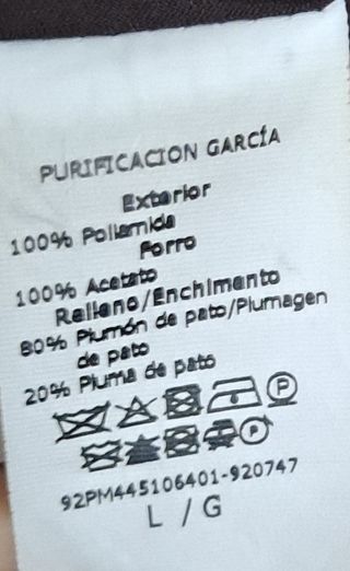 Anorak corto marrón Purificación García.
