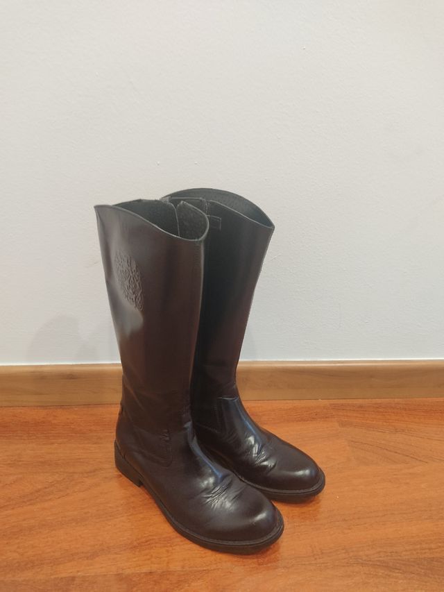 Stivali country in pelle